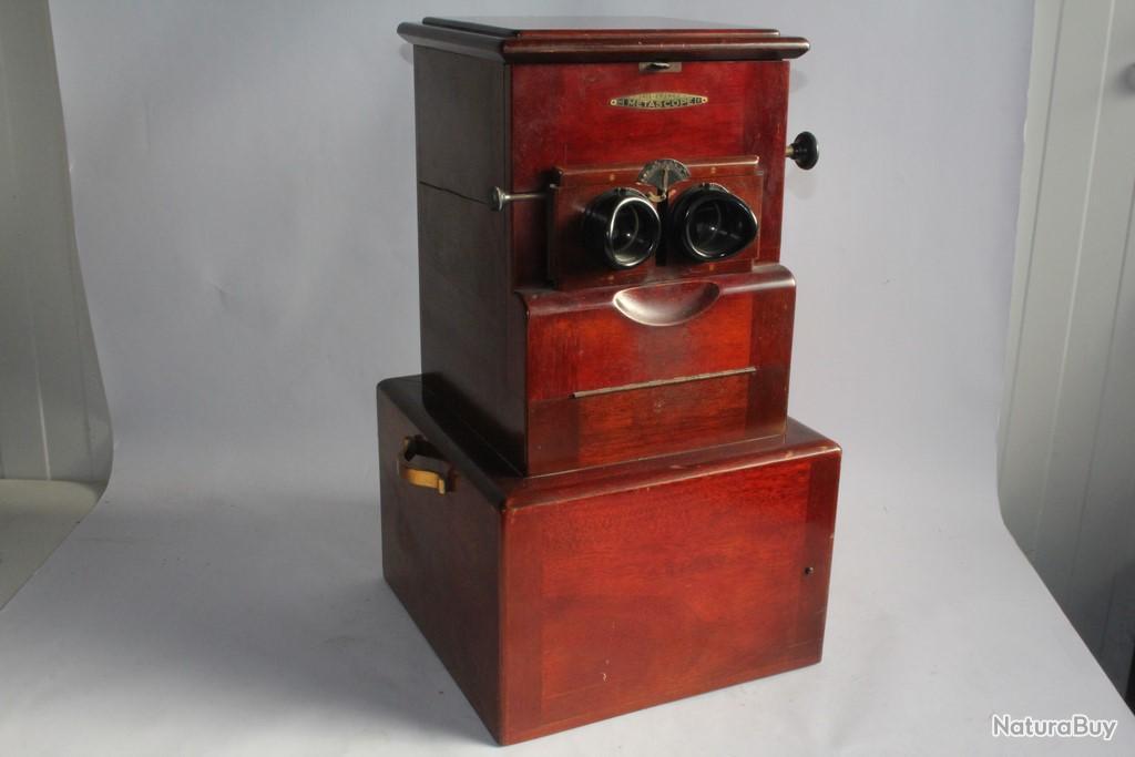 Métascope Unis France. Borne stéréoscopique, vers 1920, pour