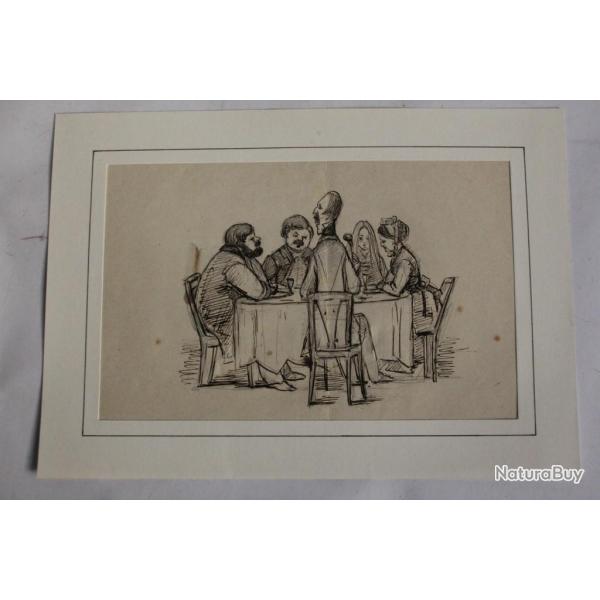 Dessin original Le repas