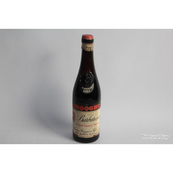 Vin italien Barbaresco Riserva 1961 Giacomo Borgogno & Figli