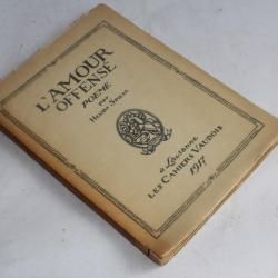 Livre Henry Spiess L'Amour offensé Poèmes 1917