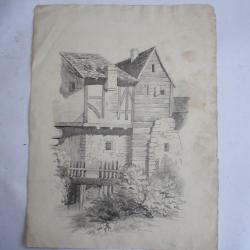 Dessin original François DIDAY ou Alexandre CALAME