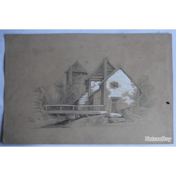Dessin original Fran�ois DIDAY ou Alexandre CALAME