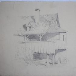 Dessin original François DIDAY ou Alexandre CALAME