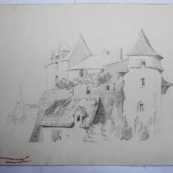Dessin original François DIDAY ou Alexandre CALAME