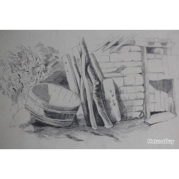 Dessin original Fran�ois DIDAY ou Alexandre CALAME