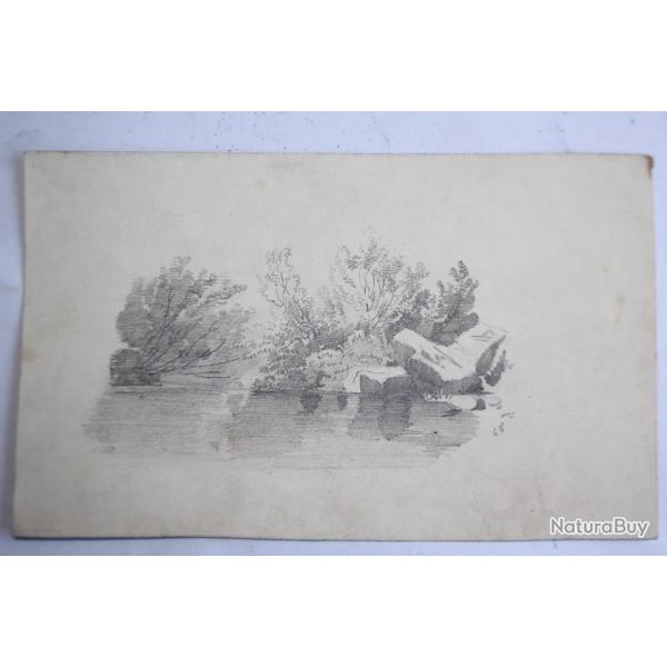 Dessin original Fran�ois DIDAY ou Alexandre CALAME 1848