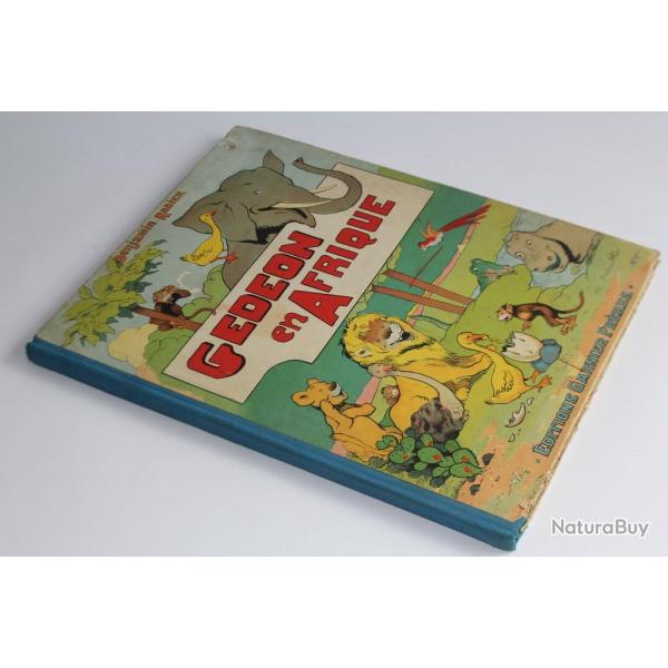 Livre illustr� Benjamin RABIER G�d�on en Afrique 1951