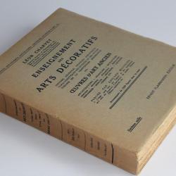 Livre Enseignement des Arts décoratifs Léon Charvet 1925