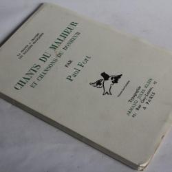 Livre signé Paul FORT Les chants du malheur