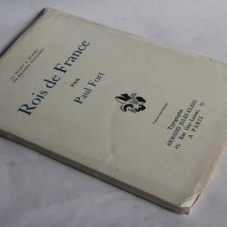 Livre signé Paul FORT Rois de France + lettre manuscrite