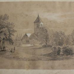 François DIDAY Dessin original Suisse