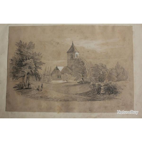 Fran�ois DIDAY Dessin original Suisse