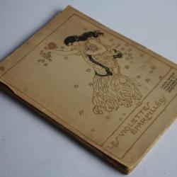 Livre René Helbing dédicace Les violettes éparpillées 1914