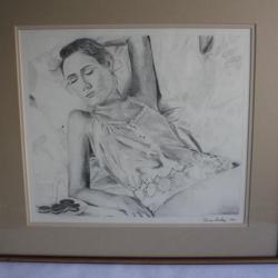 Dessin original Femme Chris Daley 1987