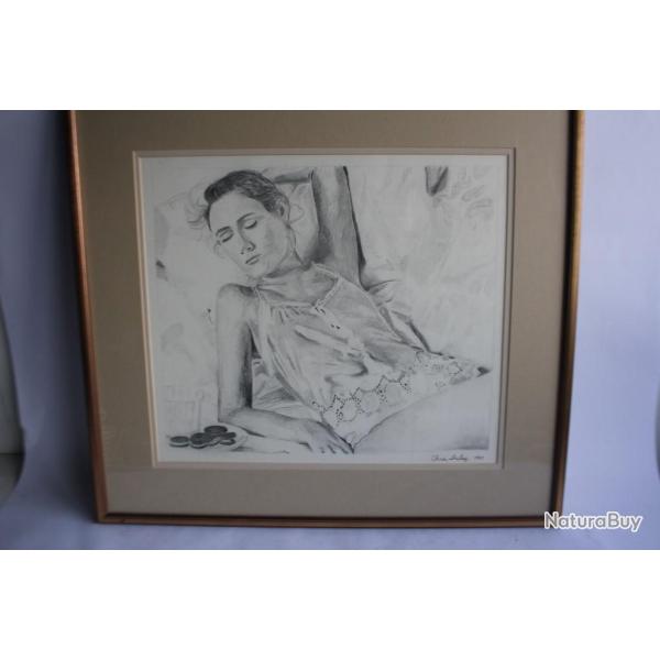 Dessin original Femme Chris Daley 1987