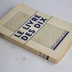 Le livre des Dix Vers et proses signé Jean Violette 1940