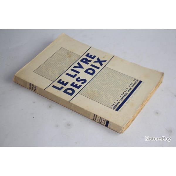 Le livre des Dix Vers et proses sign Jean Violette 1940