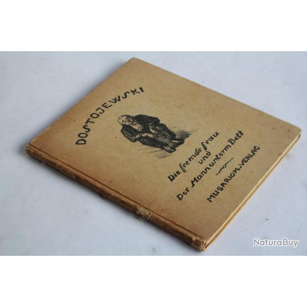 Livre Dostojewski Die fremde frau und Der Mann unterm Bett 1920