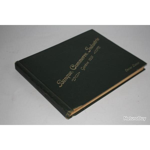 Livre Banque Commerce Industrie Oscar LAZAR Genve 1931 Suisse