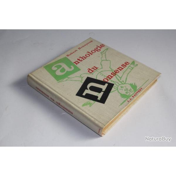 Livre Anthologie du nonsense J.J. Pauvert Robert Benayoun 1957