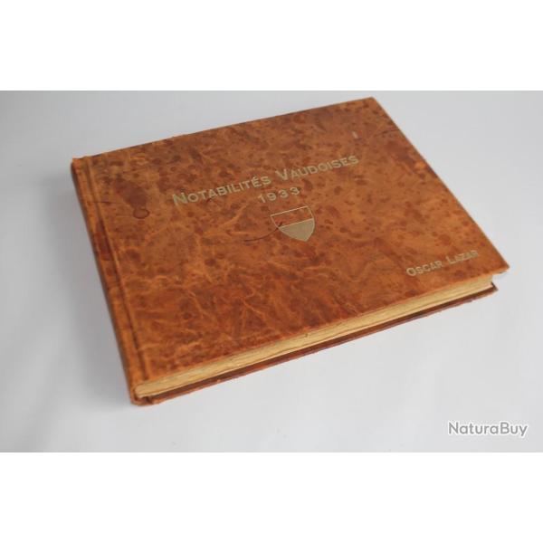 Livre Notabilits Vaudoises 1933 Oscar LAZAR Suisse