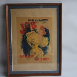 CHERET Jules Lithographie Papier à cigarettes JOB 1889 Art Nouveau
