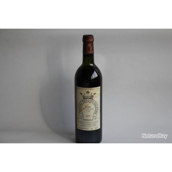 Bouteille de vin Ch�teau Marquis d'Alesme Becker 1979 Margaux