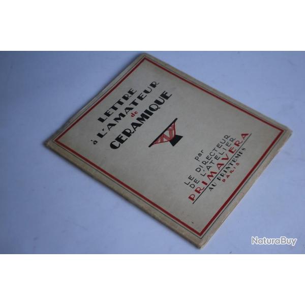 PRIMAVERA Livre Lettre  l'amateur de Cramique Printemps Paris