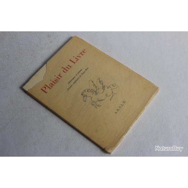 Livre Plaisir du Livre Aphorismes et pomes Dessins Hans Erni 1962
