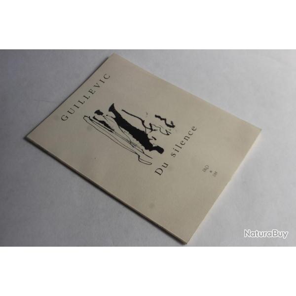 Livre Pome Du Silence de Guillevic 1995 Catherine Bolle