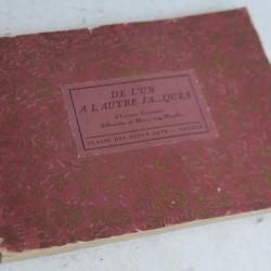 Livre De l'un à l'autre Ja...ques Chansons Genevoises Henry van Muyden
