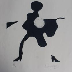 Lithographie originale Delapoterie Paul 1969