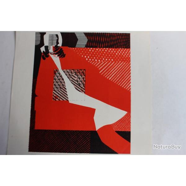 Lithographie originale Delapoterie Paul 1969