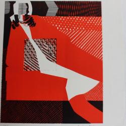 Lithographie originale Delapoterie Paul 1969