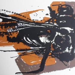 Lithographie originale Delapoterie Paul 1969