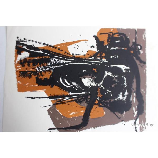 Lithographie originale Delapoterie Paul 1969