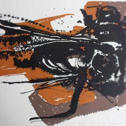 Lithographie originale Delapoterie Paul 1969