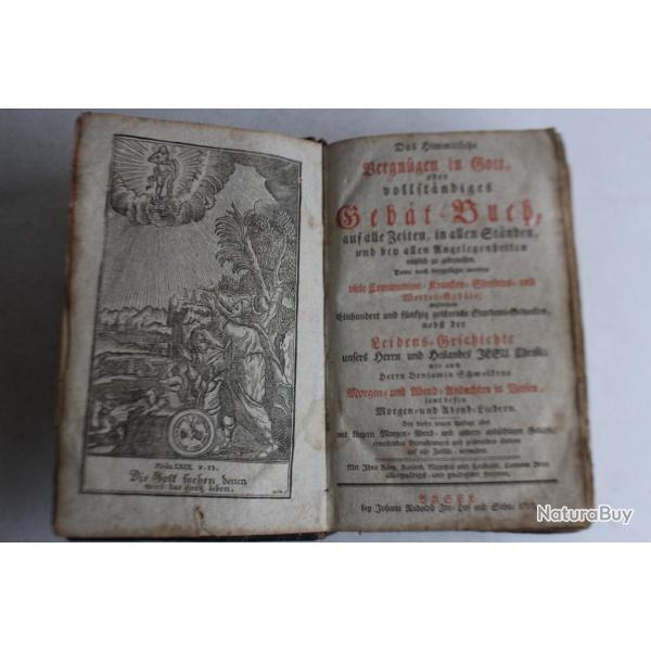 Gebat-Buch Livre de prire allemand 1797