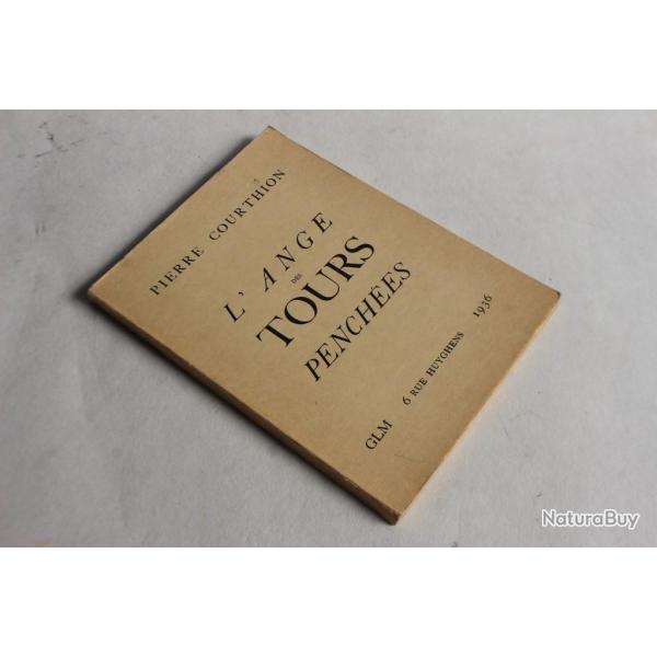 Livre Pierre Courthion L'ange des tours penches 1936