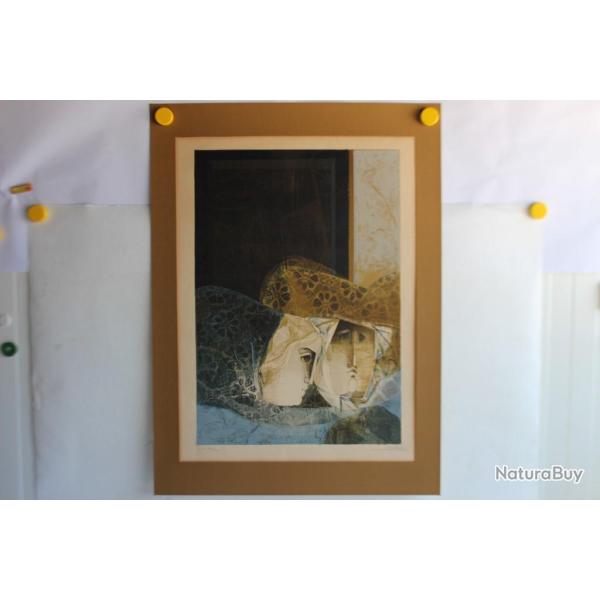 Lithographie originale Alvar SU�OL MU�OZ RAMOS P.A. n�XII/XX