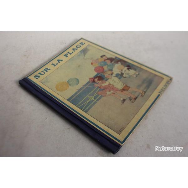 Livre illustr enfant Sur la plage 1930