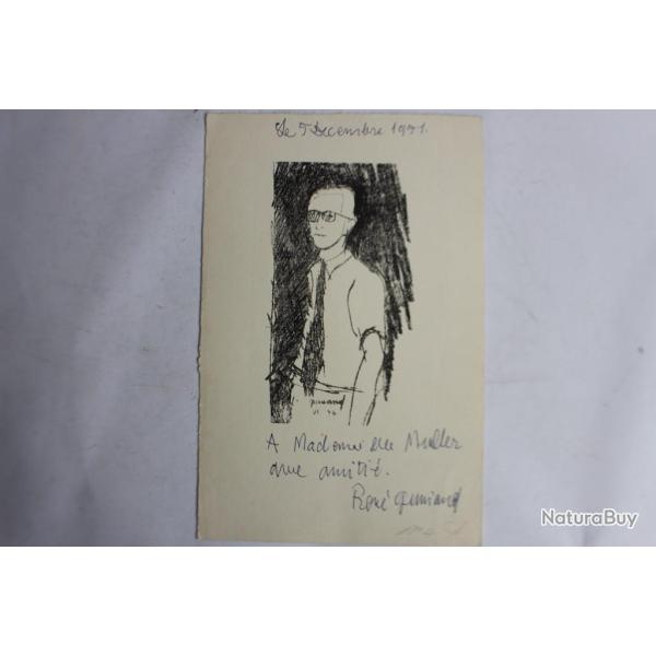 Ren� GUINAND Lithographie sign�e 1951