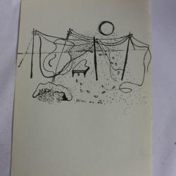 Lithographie Cornélia FORSTER Hiver en été Suisse