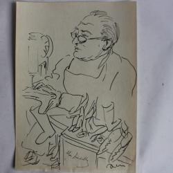 Dessin original Chausseur Bottier Jean Darbellay