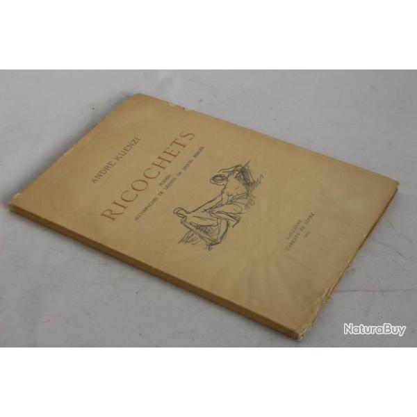 Livre Ricochets Andr Kuenzi Pomes dessins Jaques Berger 1944