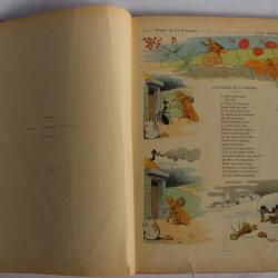 Livre illustré Les Fables de La Fontaine Benjamin RABIER vol. 1 1906