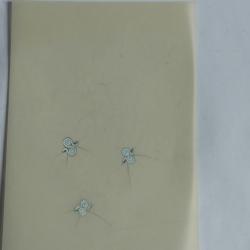 Ancien dessin original bijoux Bague