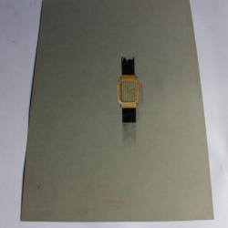 Dessin original montre bijoux design environ 1970