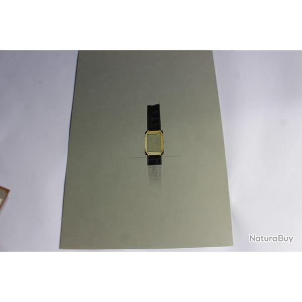 Dessin original montre bijoux design environ 1970