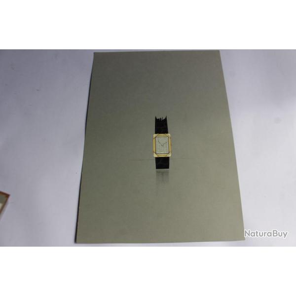 Dessin original montre bijoux design environ 1970